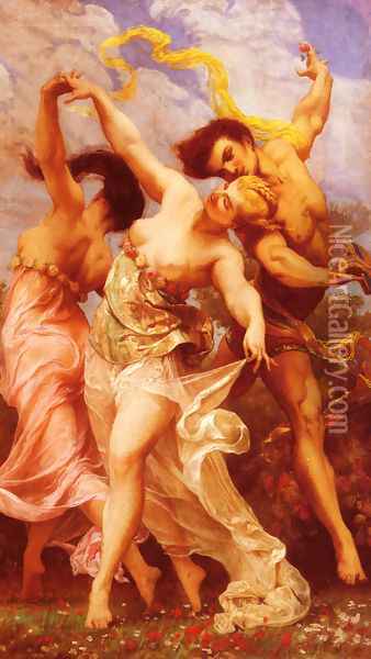 La Danse Amoureuse (The Amorous Dancers) Oil Painting - Gustave Clarence Rodolphe Boulanger