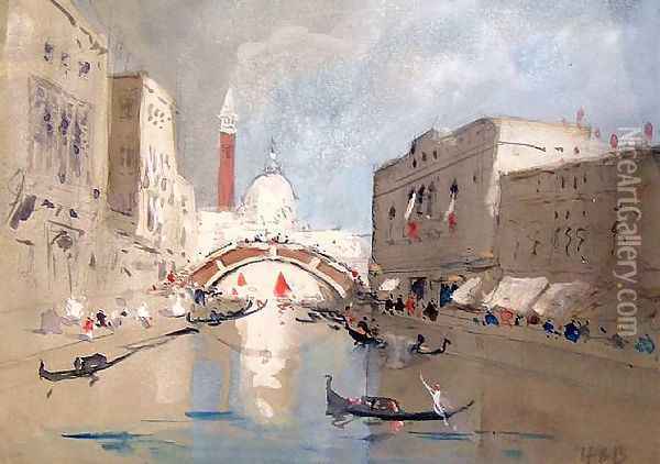 Canale del Pietro Oil Painting - Hercules Brabazon Brabazon