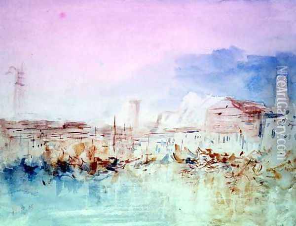 Venice from the Lagoon (1) Oil Painting - Hercules Brabazon Brabazon