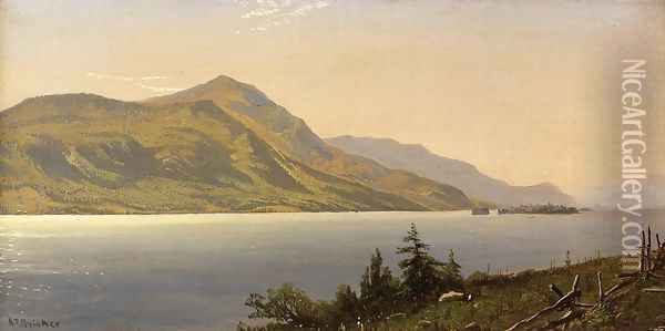 Tontue Mountain, Lake George (or Tongue Mountain, Lake George) Oil Painting - Alfred Thompson Bricher