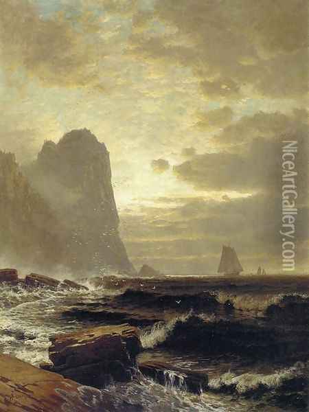 At the South Head, Grand Manan Oil Painting - Alfred Thompson Bricher