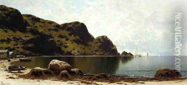 The Cliffs, Grand Manan Oil Painting - Alfred Thompson Bricher