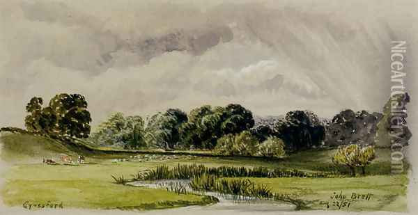 Eynesford Oil Painting - John Edward Brett