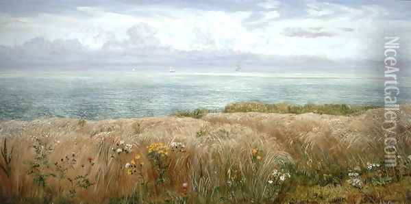 Summer on the Cliffs 1891 Oil Painting - John Edward Brett
