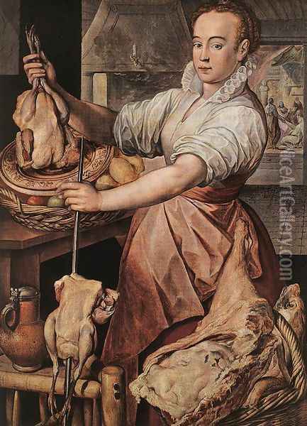 The Cook 1574 Oil Painting - Joachim Beuckelaer