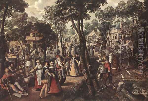 Village Feast Oil Painting - Joachim Beuckelaer