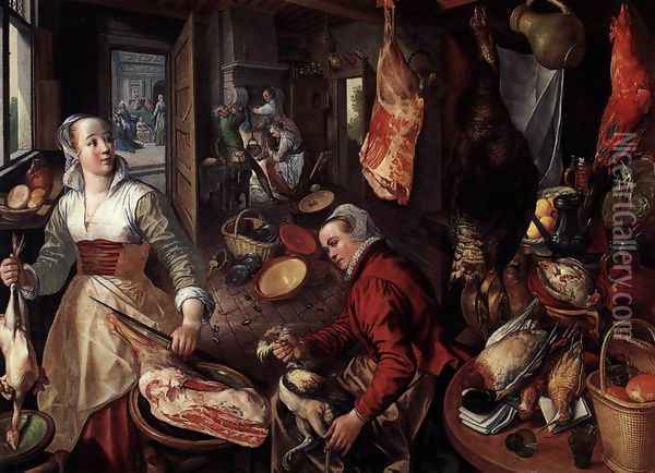 The Four Elements: Fire 1570 Oil Painting - Joachim Beuckelaer