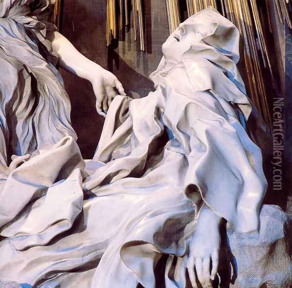 The Ecstasy of Saint Teresa [detail] Oil Painting - Gian Lorenzo Bernini