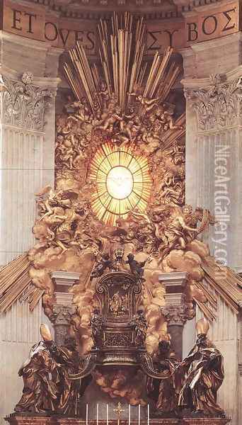 The Throne of Saint Peter Oil Painting - Gian Lorenzo Bernini