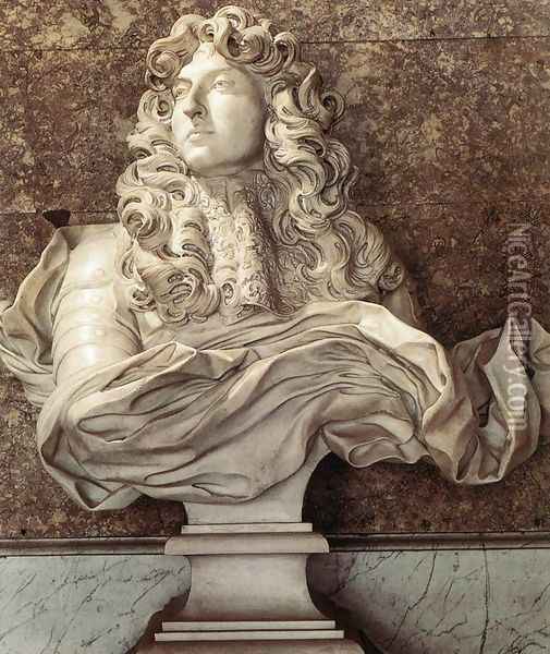Bust of Louis XIV Oil Painting - Gian Lorenzo Bernini