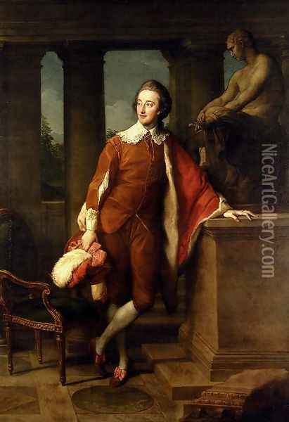 Portrait Of Anthony Ashley-Cooper, 5th Earl Of Shaftesbury (1761-1811) Oil Painting - Pompeo Gerolamo Batoni
