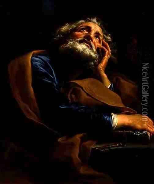 St Peter Oil Painting - Pompeo Gerolamo Batoni