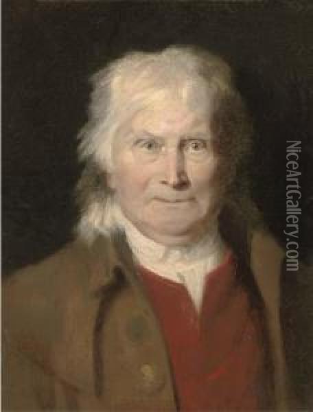 Portrait Of An Elderly Man Oil Painting - Jacques Laurent Agasse