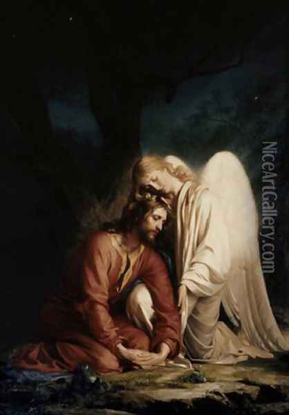 Christ at Gethsemane I Oil Painting - Carl Heinrich Bloch