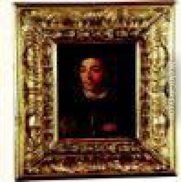 Portrait D'homme Tenant Ses Gants Oil Painting - Sofonisba Anguissola