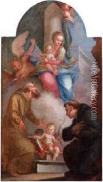 Madonna Con Bambino Gesu Oil Painting - Antonio Balestra