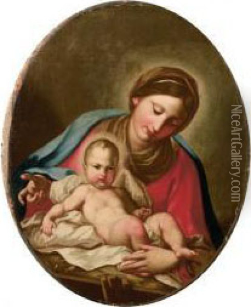 Madonna Col Bimbo Oil Painting - Antonio Balestra