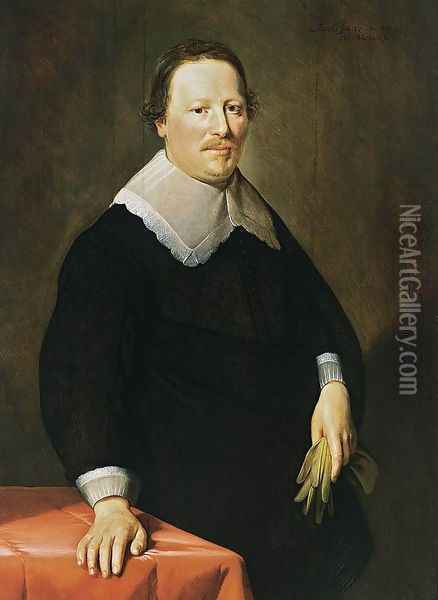 Portrait of a Gentleman 1650 Oil Painting - Hendrick Bloemaert