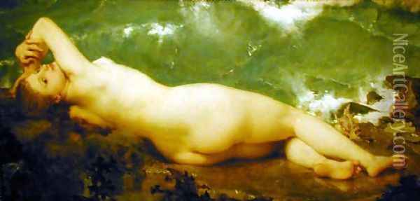 Vague et la Perle (The Wave and the Pearl) Oil Painting - Paul Jacques Aime Baudry