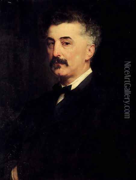 Portrait of P. A. Chikhachev Oil Painting - Paul Jacques Aime Baudry