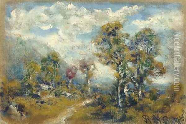 Cloudy Sky Oil Painting - Ralph Albert Blakelock