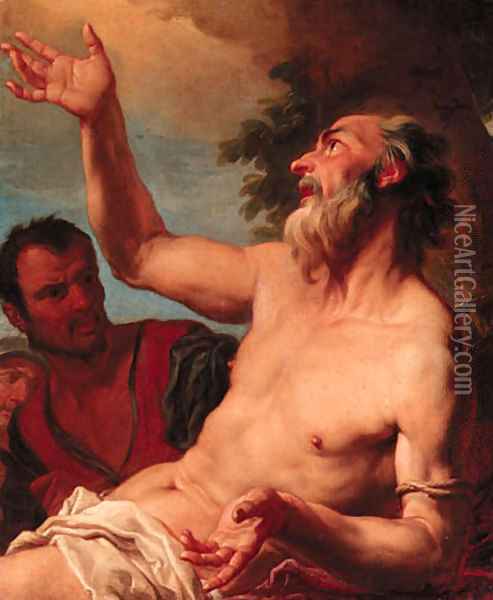 The Martyrdom of Saint Bartholomew Oil Painting - Antonio Balestra