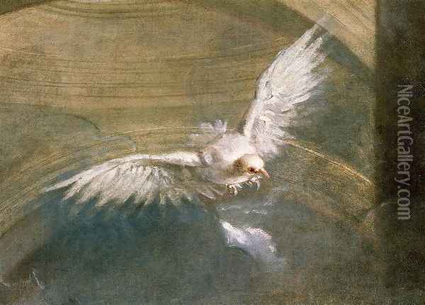 The Dove of the Holy Spirit Oil Painting - Sebastiano Bombelli