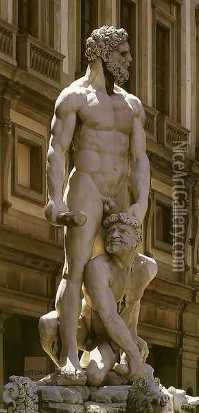 Hercules and Cacus Oil Painting - Baccio Bandinelli
