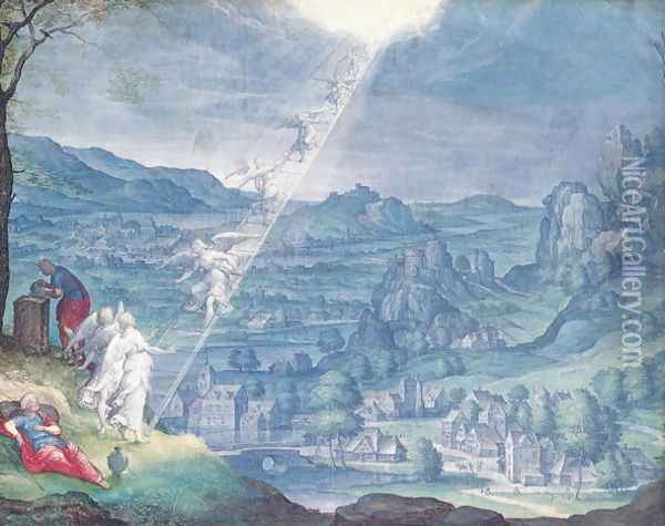 Jacob's Dream Oil Painting - Johann Wilhelm Baur