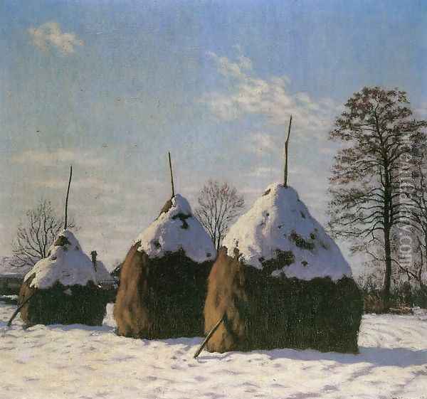 Szenaboglyak, 1910 Oil Painting - Samu Bortsok