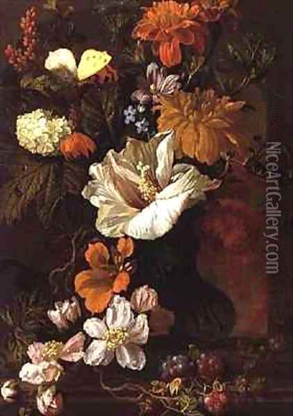 Still Life of Flowers Oil Painting - Elias van den Broeck