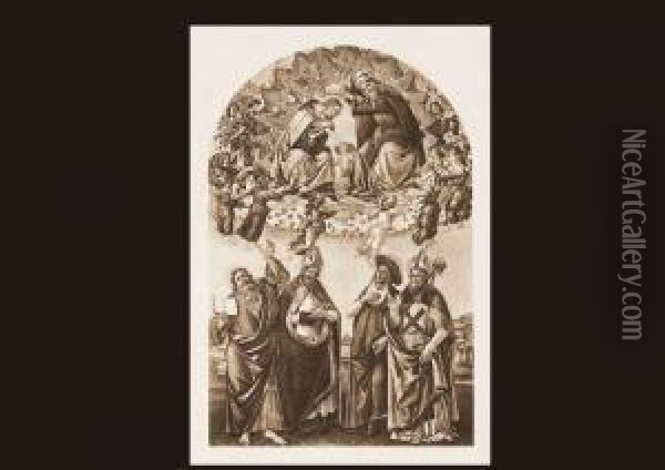 Coronation Of Mary Oil Painting - Sandro Botticelli