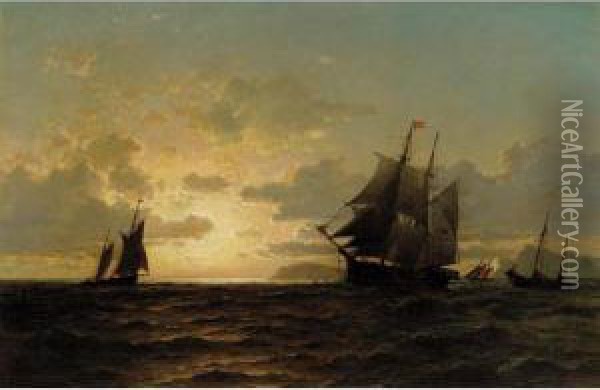Return Of The Whalers Oil Painting - William Bradford