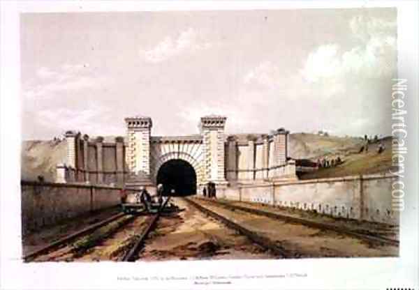 Primrose Hill Tunnel Oil Painting - John Cooke Bourne