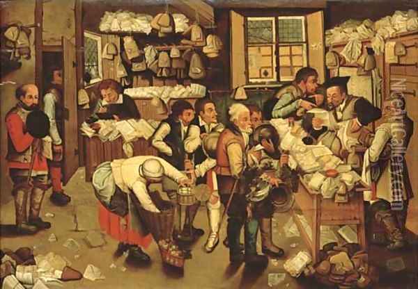 The Payment of the Tithes 2 Oil Painting - Pieter The Younger Brueghel