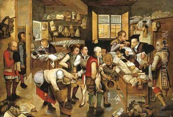 The collector of tithes Oil Painting - Pieter The Younger Brueghel
