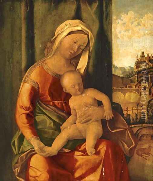 The Madonna and Child Oil Painting - Giovanni Bellini