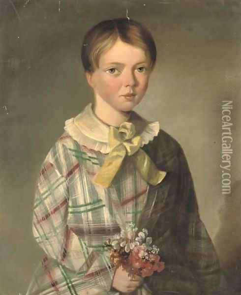 Picking flowers Oil Painting - Sir William Beechey