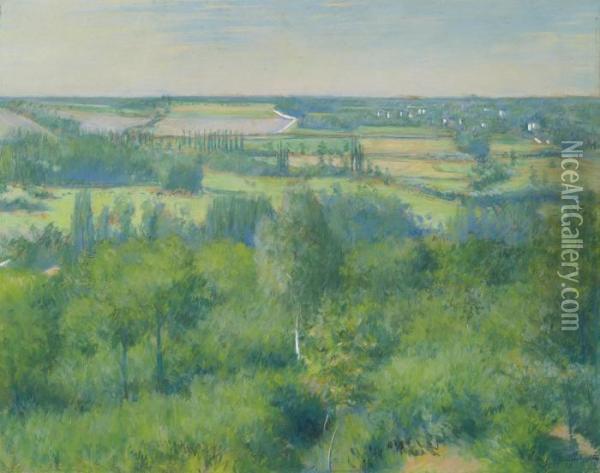 La Vallee De L'yerres Oil Painting - Gustave Caillebotte