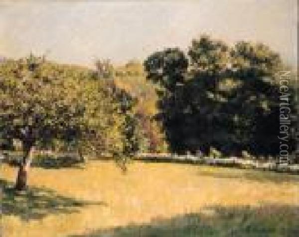 Un Jardin Trouville (a Garden In Trouville) Oil Painting - Gustave Caillebotte