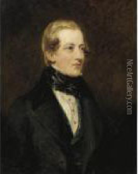 Portrait Of John Duke Coleridge, Later 1st Baron Coleridge (1820-1894) Oil Painting - Margaret Sarah Carpenter