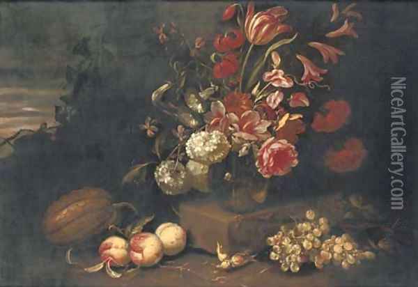 Flowers Oil Painting - Abraham Brueghel