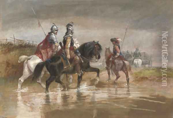 In the days of Cromwell Oil Painting - Richard Beavis