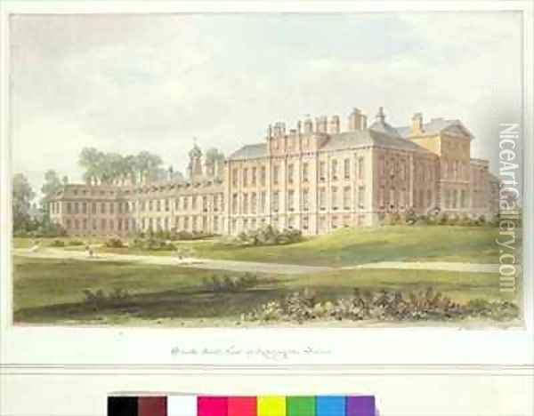 South East View of Kensington Palace Oil Painting - John Buckler