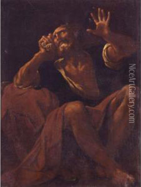 Saint Peter Oil Painting - Lodovico Carracci