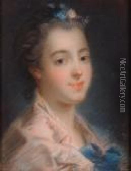 Portrait D'une Jeune Elegante Oil Painting - Rosalba Carriera