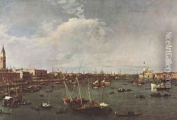 Bacino di San Marco (St Mark's Basin) 1738-40 Oil Painting - (Giovanni Antonio Canal) Canaletto