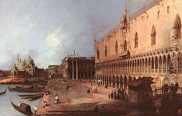 Doge Palace c. 1725 Oil Painting - (Giovanni Antonio Canal) Canaletto