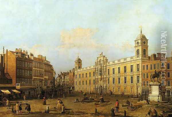 Northumberland House Oil Painting - (Giovanni Antonio Canal) Canaletto