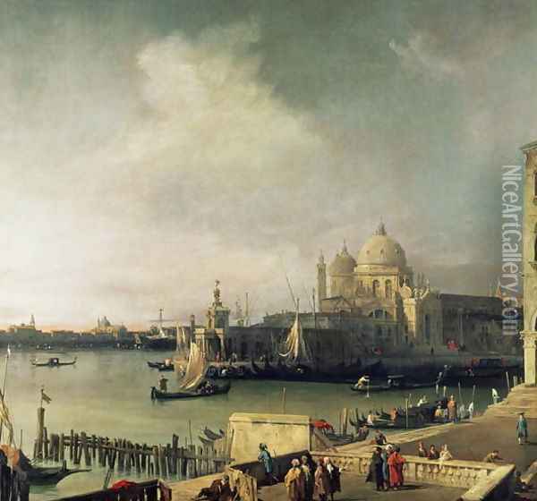 View of Venice Oil Painting - (Giovanni Antonio Canal) Canaletto
